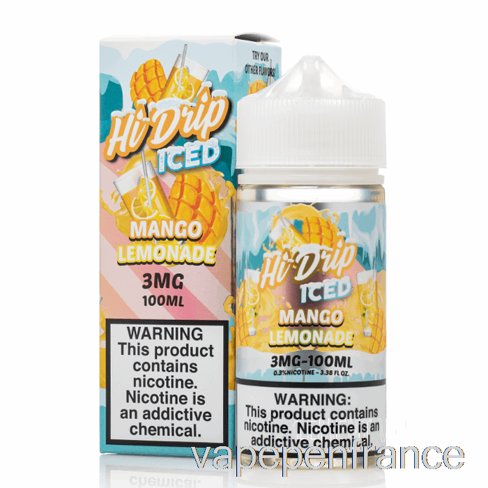 Limonade Glacée à La Mangue - E-liquides Hi-drip - 100 Ml 0 Mg Stylo Vape